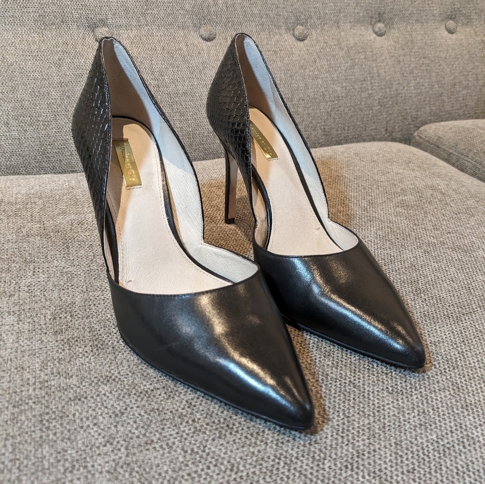 Louise et Cie Black Pointed Toe Heels Pumps Women’s Size 10 4” Heel